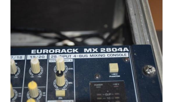 mixing console EURORACK MX 2804A, werking niet gekend